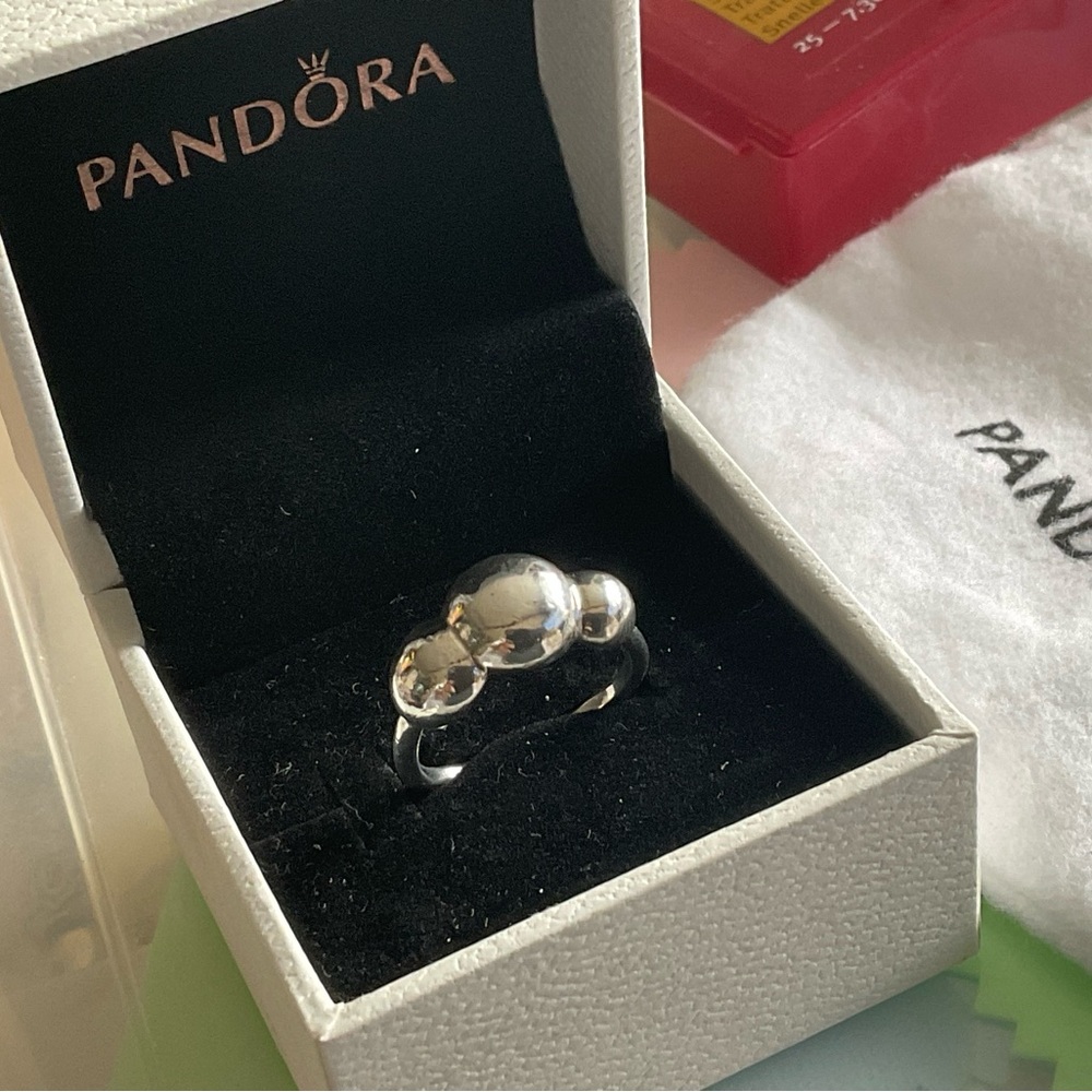 Pandora liquid sterling silver ring